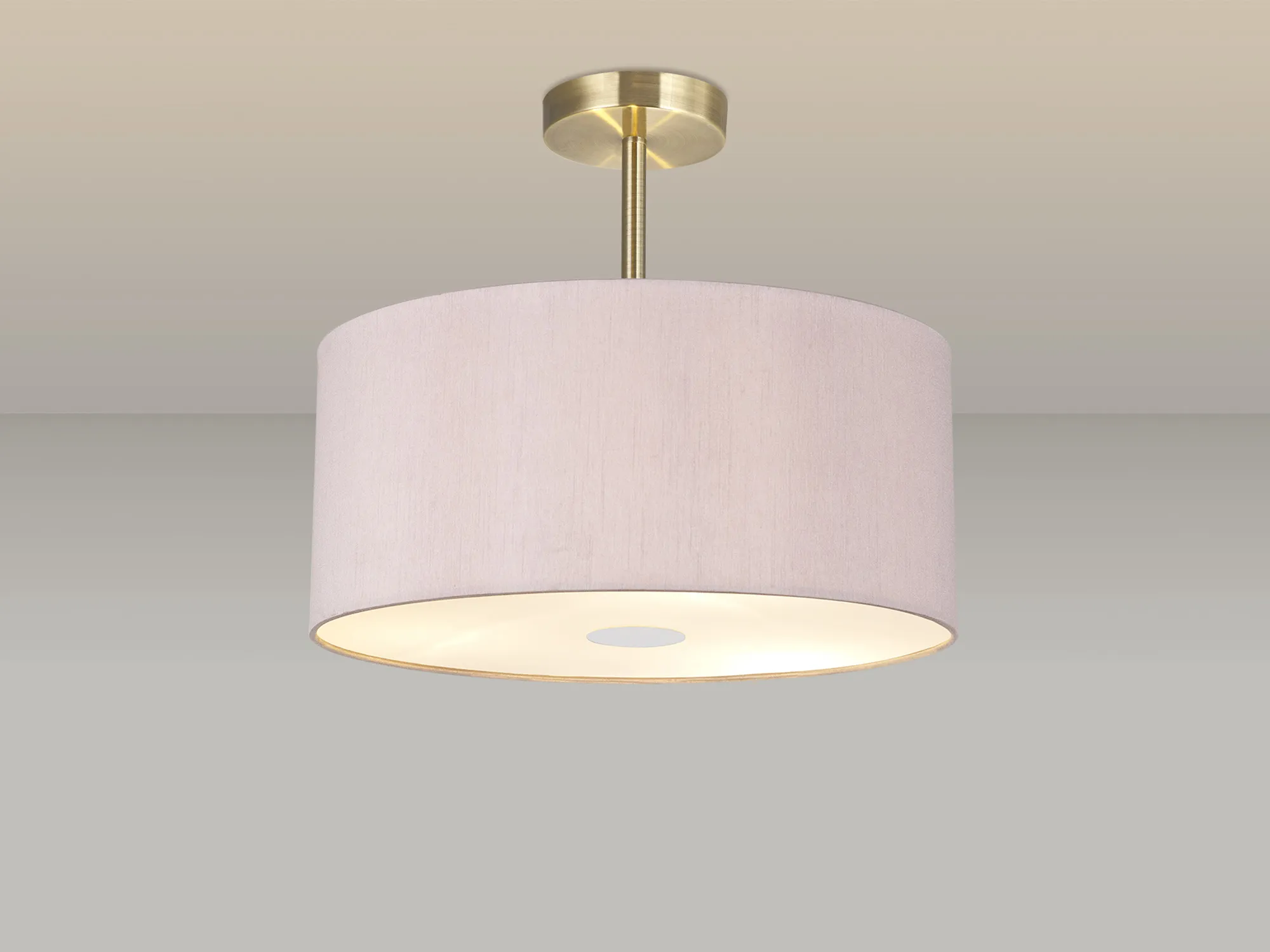 Universal 40cm Frosted Acrylic Diffuser Chrome Centre White D0319  Deco Universal